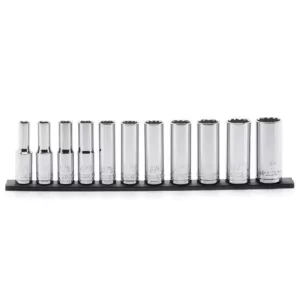 Husky 1/2 in. Drive Deep SAE Socket Set (11-Piece)