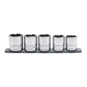 Husky 1/2 in. Drive Metric X-Large Socket Set (5-Piece)