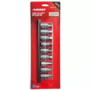 Husky 1/2 in. Drive Torx and Hex Bit Socket Set (9-Piece)