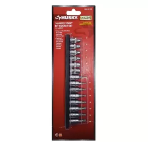 Husky 1/4 in. Drive Torx Bit Socket Set (14-Piece)