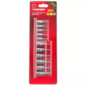 Husky 1/4 and 3/8 in. Drive Torx Bit Socket Set (11-Piece)