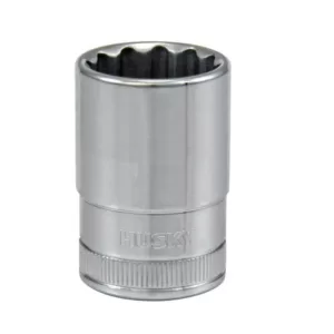 Husky 1/2 in. Drive 19 mm 12-Point Metric Deep Socket