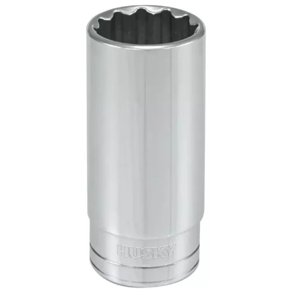 Husky 1/2 in. Drive 15/16 in. 12-Point SAE Deep Socket