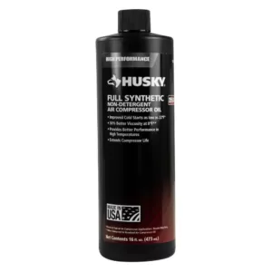 Husky 16 oz. 100% Full Synthetic Compressor Oil