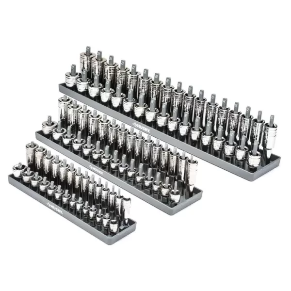 Husky SAE and Metric Socket Rack Set (6-Piece)