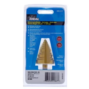 Ideal Step Drill Bit, 1/4 in. - 1 3/8 in.