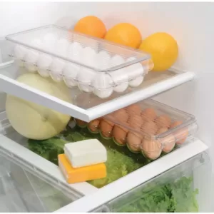 interDesign Fridge Binz 21 Egg Holder in Clear