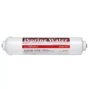 ISPRING Premium 10 in. Universal Inline Alkaline Replacement Water Filter Cartridge for Reverse Osmosis RO System, pH+