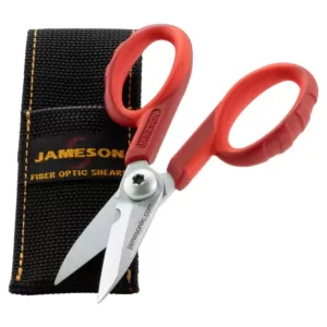 Jameson Fiber Optic Insulated Electricians Scissors, 5-1/2 in. (3-Pack)