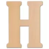 Jeff McWilliams Designs 15 in. Oversized Unfinished Wood Letter (H)