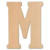 Jeff McWilliams Designs 15 in. Oversized Unfinished Wood Letter (M)