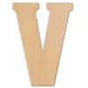 Jeff McWilliams Designs 15 in. Oversized Unfinished Wood Letter (V)