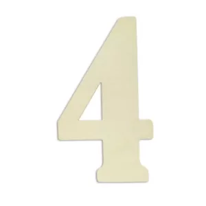 Jeff McWilliams Designs 18 in. Oversized Unfinished Wood Number 