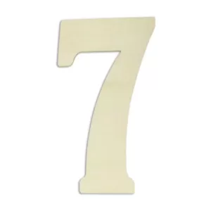 Jeff McWilliams Designs 18 in. Oversized Unfinished Wood Number 