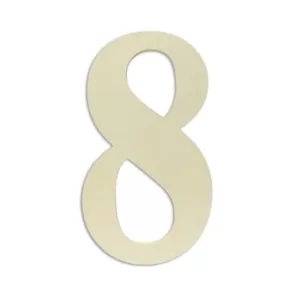 Jeff McWilliams Designs 18 in. Oversized Unfinished Wood Number "8"