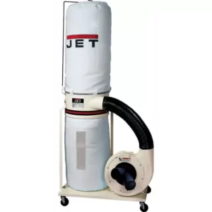 Jet 1.5 HP 1100 CFM 4 or 6 in. Dust Collector with Vortex Cone and 5-Micron Bag Filter Kit, 115/230-Volt, DC-1100VX-5M