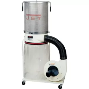 Jet 1.5 HP 1100 CFM 4 or 6 in. Dust Collector with Vortex Cone and 2-Micron Canister Kit, 115/230-Volt, DC-1100VX-CK