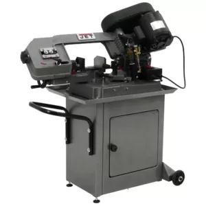 Jet 1/2 HP 5 in. x 6 in. Mitering Metalworking Horizontal Band Saw with Closed Stand, 3-Speed, 115/230-Volt, HBS-56S