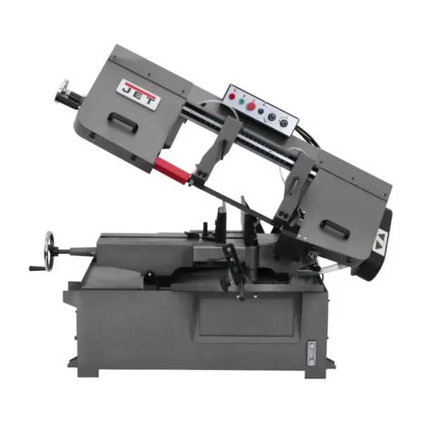 Jet 10 in. x 14 in. 1 HP, 230-Volt/460-Volt Metalworking Horizontal Mitering Bandsaw 3Ph