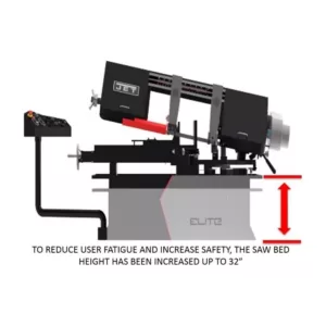 Jet 9 in. x 16 in. 1-1/2 HP, 115-Volt/230-Volt Metalworking Variable Speed Bandsaw 1Ph