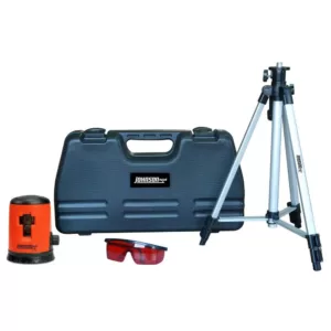 Johnson Self-Leveling Cross-Line Laser Level Kit