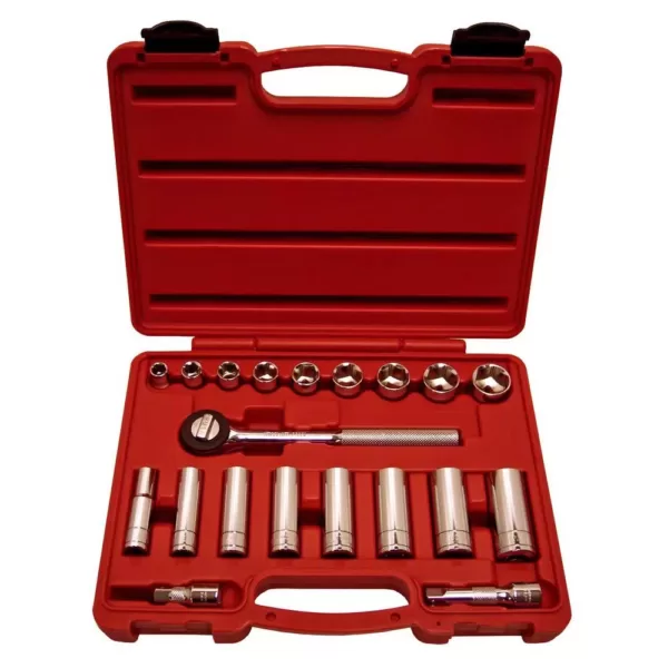 K Tool International Socket Set 3/8 in. Drive 20 PC