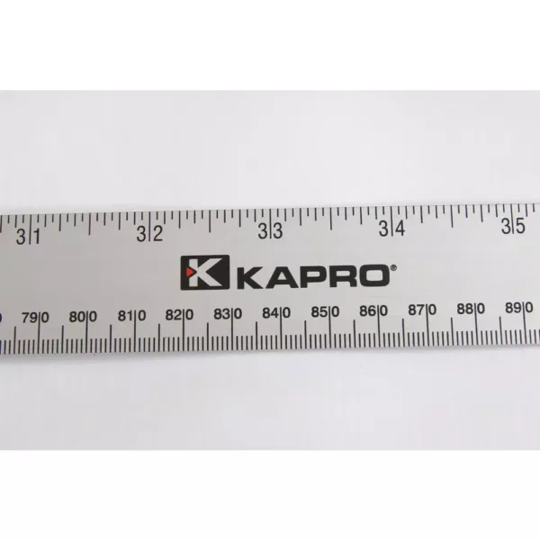 Kapro 36 in. Aluminum Ruler with Conversion Tables with English/Metric Graduations 1/16 and mm