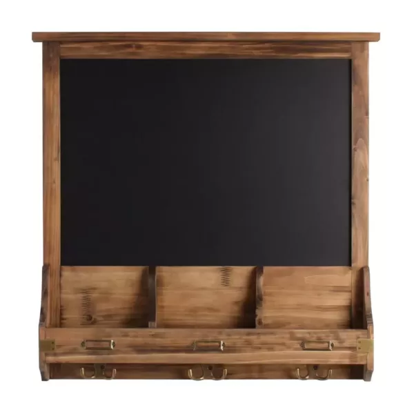 Kate and Laurel Stallard Rustic Brown Multi Function Chalkboard Memo Board