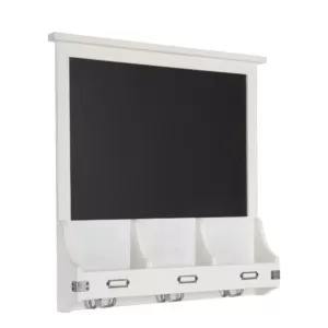 Kate and Laurel Stallard White Multi Function Chalkboard Memo Board