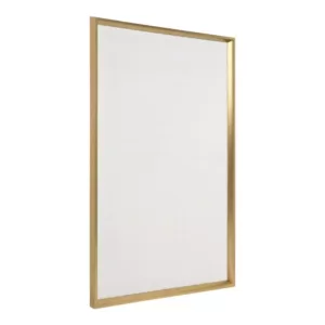 Kate and Laurel Calter Gold Fabric Pinboard Memo Board