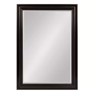 Kate and Laurel Large Rectangle Bronze Beveled Glass Contemporary Mirror (41.63 in. H x 29.63 in. W)