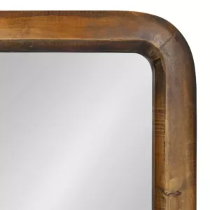 Kate and Laurel Medium Rectangle Walnut Brown Classic Mirror (31.5 in. H x 16.73 in. W)