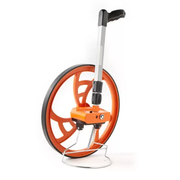 Keson 15-1/2 in. Measuring Wheel with Telescoping Handle and Pistol Grip - Measures in Feet and Inches (5 Digit Counter)