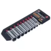 KING 3/8 in. Drive Standard Deep Socket Set (9-Piece)