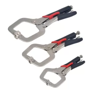 KING C-Clamp Locking Pliers Set (3-Piece Set)