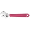 Klein Tools 1-1/8 in. Extra Capacity Adjustable Wrench with Plastic Dipped Handle