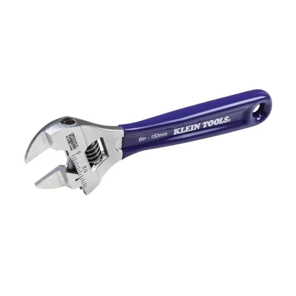 Klein Tools 6 in. Slim-Jaw Adjustable Wrench