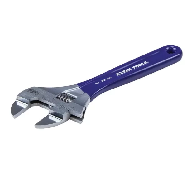 Klein Tools 8 in. Slim-Jaw Adjustable Wrench