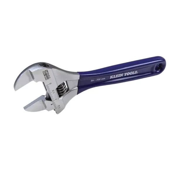 Klein Tools 8 in. Slim-Jaw Adjustable Wrench