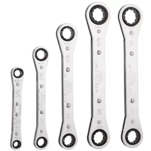 Klein Tools 5-Piece Ratcheting Box Wrench Set