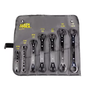 Klein Tools 7-Piece Ratcheting Box Wrench Set