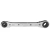 Klein Tools 3/16 in. and 1/4 in. Square x 1/2 in. and 9/16 in. Hex Ratcheting Refrigeration Wrench