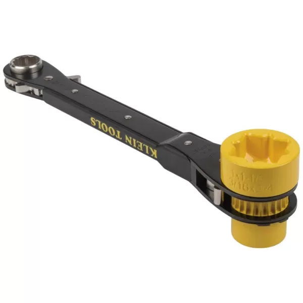 Klein Tools 5-in-1 Heavy Duty Racheting Lineman's Wrench