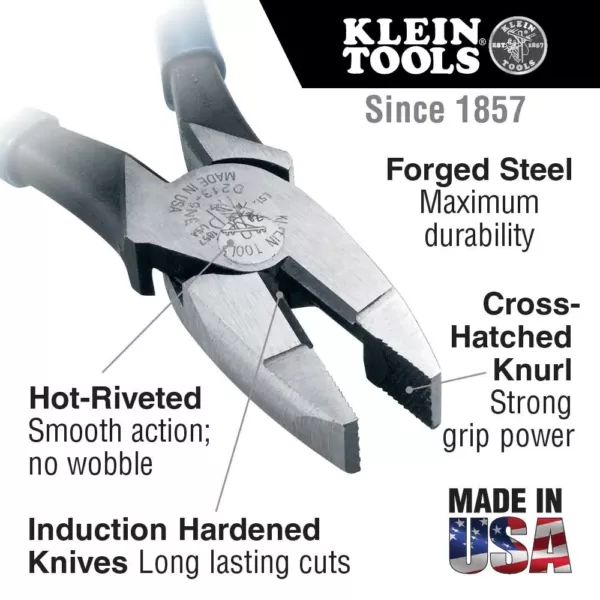 Klein Tools High Leverage Side Cutters with Ring