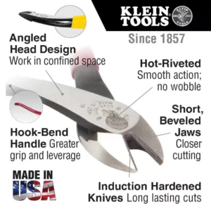 Klein Tools 9 in. High-Leverage Diagonal Cutting Pliers