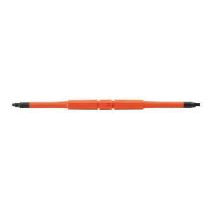 Klein Tools 2-in-1 Insulated Flip-Blade Screwdriver, #1 Square, #2 Square