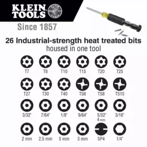 Klein Tools 27-in-1 Multi-Bit Tamperproof Screwdriver