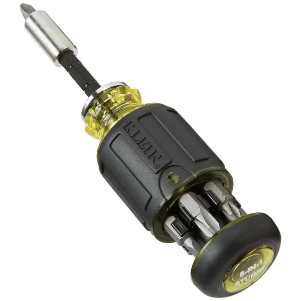 Klein Tools 8-in-1 Multi-Bit Adjustable Length Stubby Screwdriver