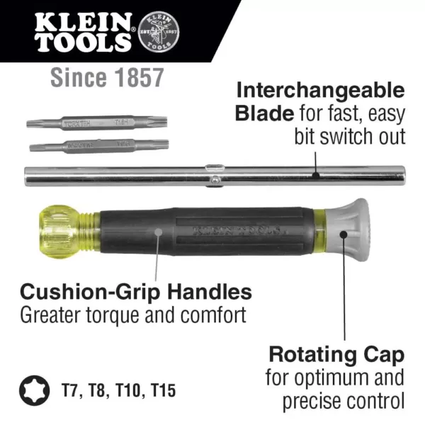 Klein Tools 4-in-1 Electronics Screwdriver Torx