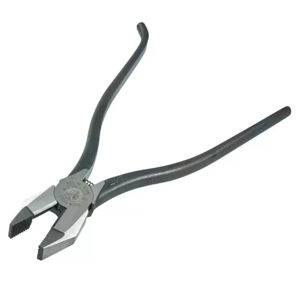 Klein Tools 9 in. Ironworker's Pliers with Slim Head and Plain Handle